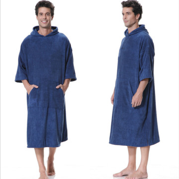 SPA Bademantel Trockenfrottee Baumwollponcho