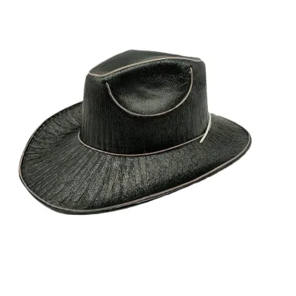 DIY Christmas Glow Cowboy Hat - Halloween Glow Adjustable Party Hat