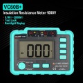 VC60B+ 1000V Digital Auto Range Insulation Resistance Meter Tester Megohmmeter Megger High Voltage LED Indication 1999 Counts