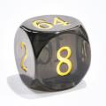 Big Translucent Backgammon Doubling Cube Dice 30MM, Large Backgammon Doubling Number Dice 1 3/16