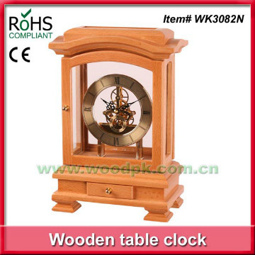 Wooden quartz natural digital desk clock