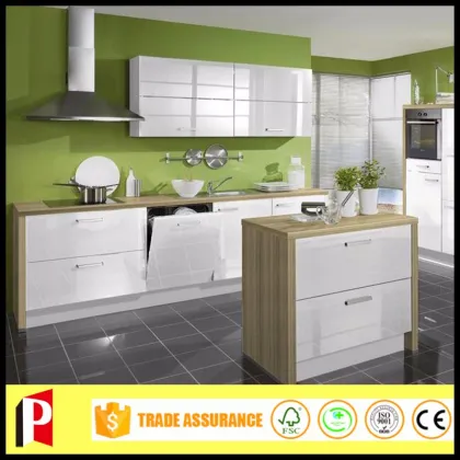 high gloss lacquer kitchen cabinet doors wood door with kithcen island
