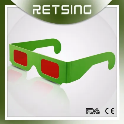 Paper Decoder Glasses with Red Lens