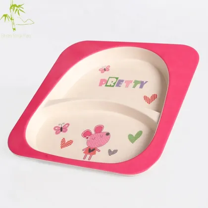Bamboo Fiber Baby Divided Plate