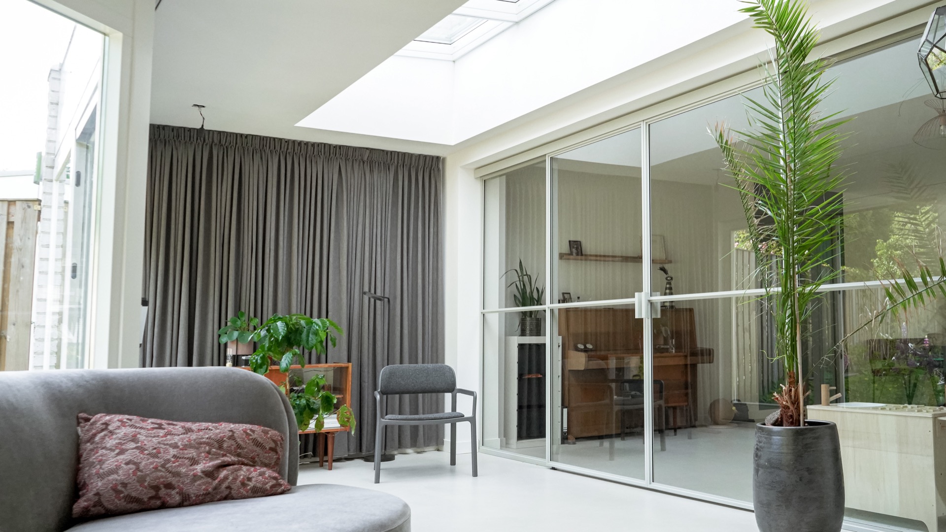 sliding door with grill
