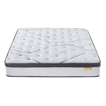 Full Size Spring Mattress with White Natural Latex and High-Density Foam