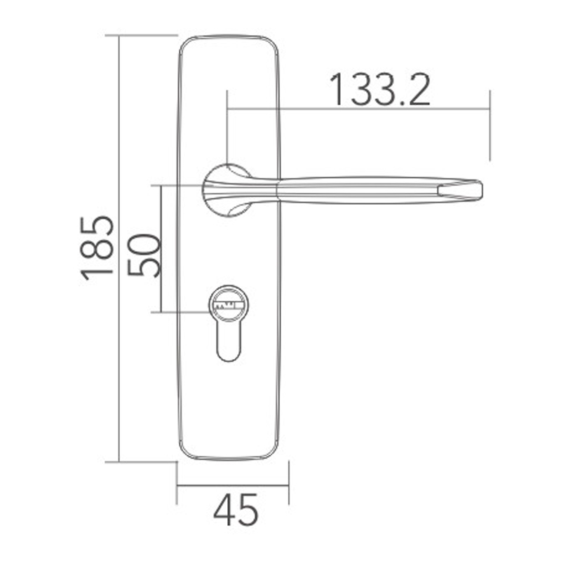 Modern simple split lock