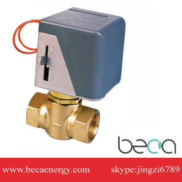Fan Coil Motorized Valve, on/off, Water 2 way/3way Motorized Valve, Mixing Motorized Valve, 2 wire, 1.6 Mpa, BMV-12