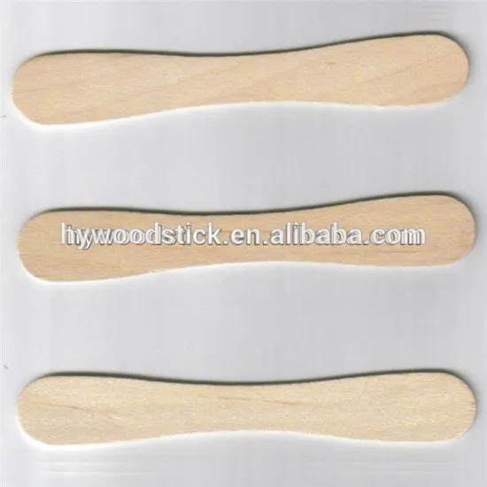 2016 Craft Stick Plain Taster Ice Cream Paddle Spoon Paper Wrapped