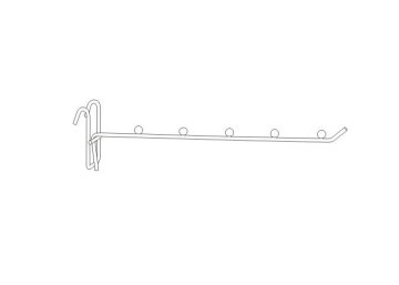 Metal 5 Ball Steel Wire Gridwall Scanning Store Product Retail Display Hooks 31136