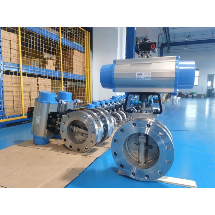 Van bướm khí nén - lệch tâm