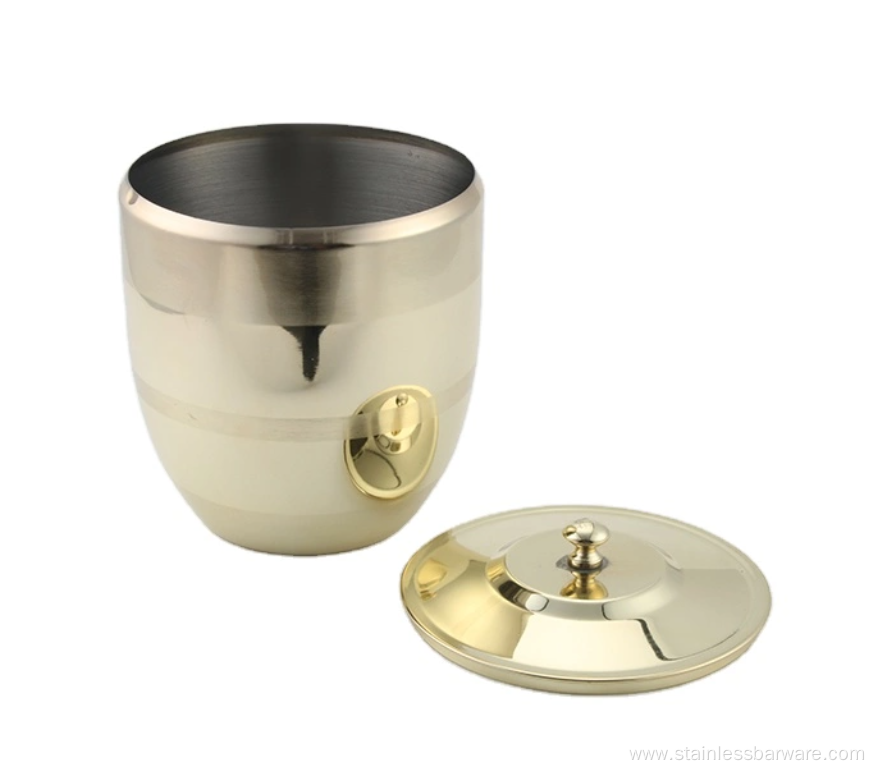 Golden Stainless Steel Ice Bucket