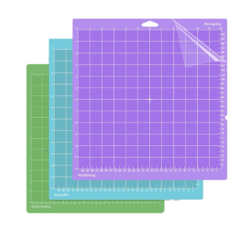 12x12 Inch 3 Mats Stronggrip Cutting Mat strong Adhesive Sticky Quilting Cut Mats Purple green blue light or standard Size