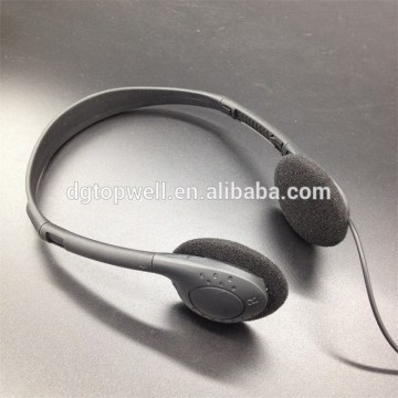 Dispoable airline earphone headphone headset