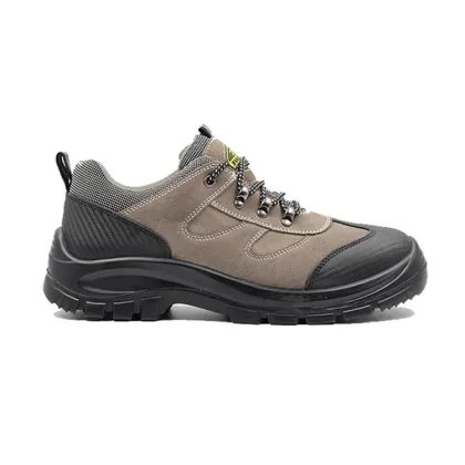 Brand Leather Metal Free Anti Static Fashionable Lightweight Safety Shoes S1P