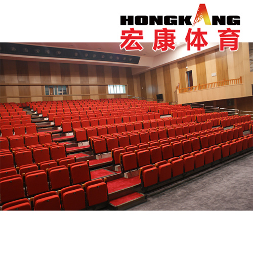 Hongkang Stadium Telescopic Bleacher Track Operation System