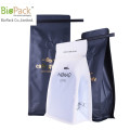 Biodegradável fundo quadrado Stand Up Coffee Pouch com gravata de lata e invólucros Fabricante China