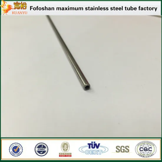 304L 2mm OD stainless steel capillary pipe for medical instrument