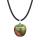 3D Unakite Apple Pendant Necklace for Women Girls