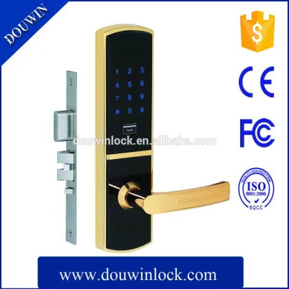 Electronic smart card lock touch screen password lock home security lock