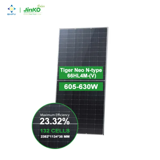 High-Power Efficiency Jinko PV Modules: 605W to 630W N-Type Mono Solar Panels