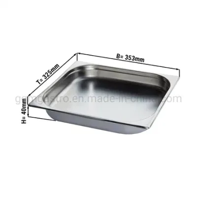 Customized Depth Multi-Use Hotel Equipment Food Pans Stainless Steel Gn Pans Gastronorm Pans for Canteen