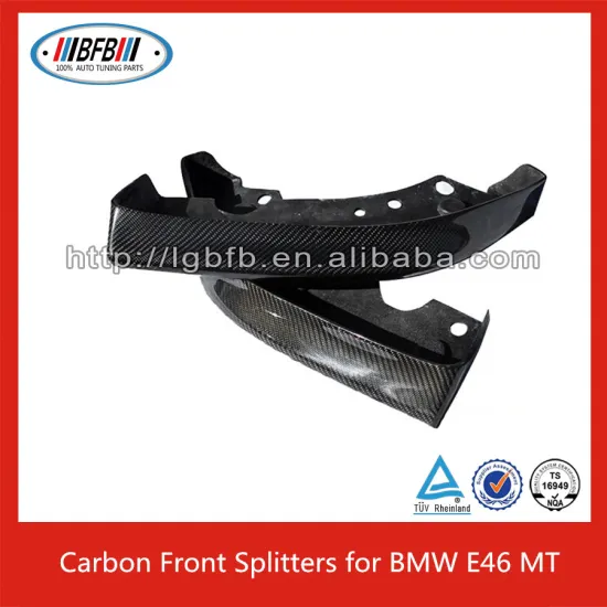 Carbon Fiber Front Lip Spoiler splitter for BMW E46 M Tech bumper
