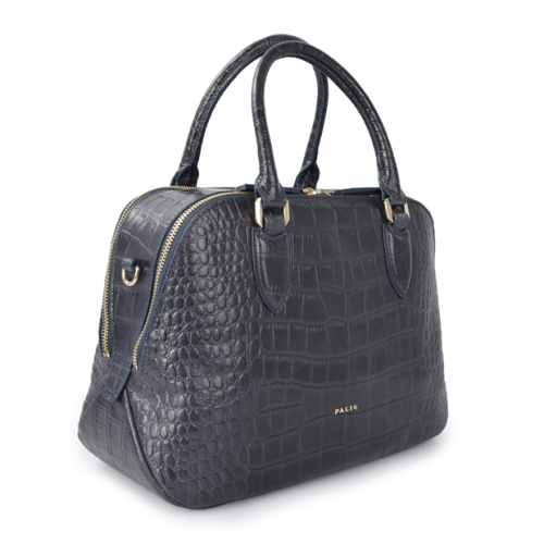 Classic Embossed Antique Leather Tote Bag for Women