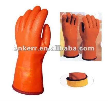 red pvc dipped gloves,double pvc dipped glove