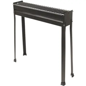 60Cm 80Cm Rectangle Steel Barbecue Skewer Grill Charcoal Bbq Grill For Skewers Of Meat Fish And Vegetables