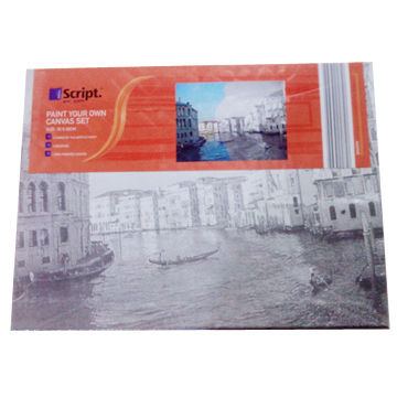 Stretched canvas set, made of 100% cotton