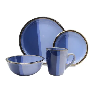 Ceramic red breakfast or salad dessert plate