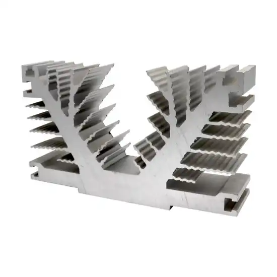 Custom CNC Large Aluminum Extrusion Profiles for Heat Sinks