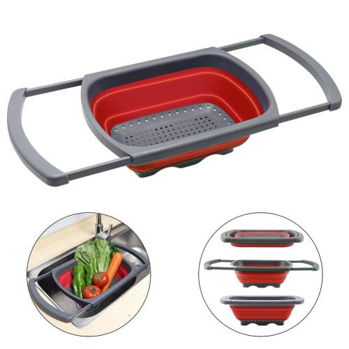 adjustable Colander collapsible Strainer for Sink Veggies