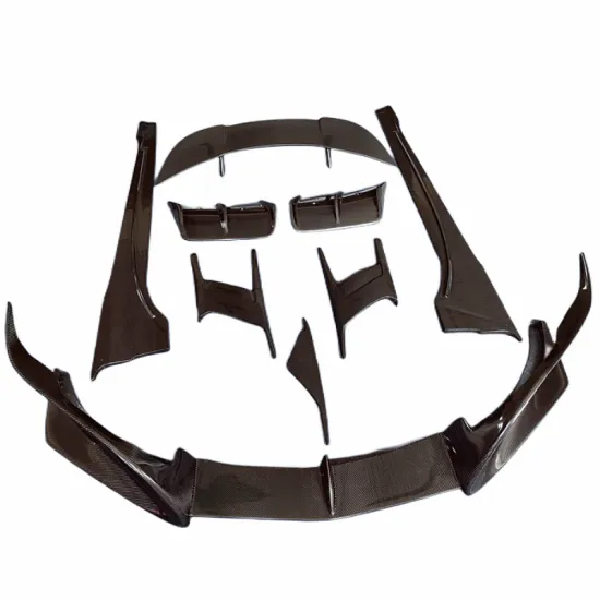For BMW I8 TC Style 2014-2018 Carbon Fiber Front Rod Edge Side Apron Rear Diffuser Hood Trim Rear Spoiler Body Kit