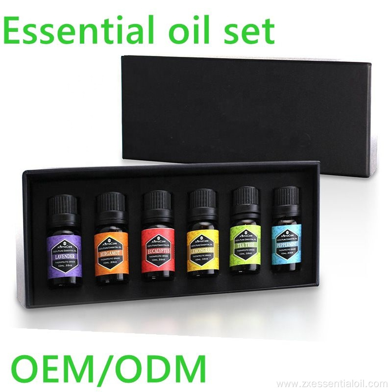 wholesale private label aromatherapy organic essential oil set