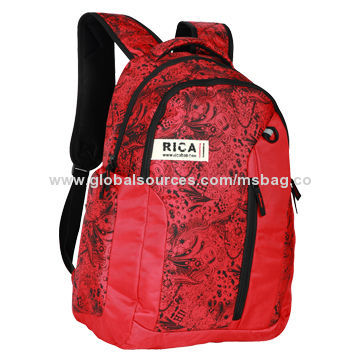 Compact Backpack, Made of 840D/PU Printing Fabric, Customized Logos Available