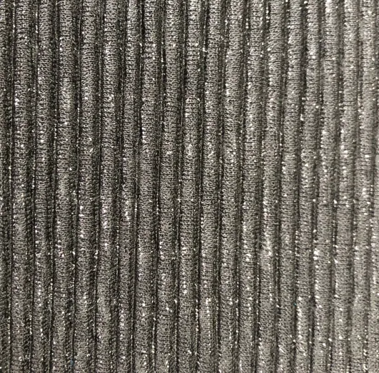 Ribbed wire crimped fabric