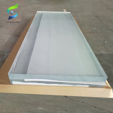 Hochglänzende flexible transparente Glasplastikblech -Lyeshin 2000*6000 mm 10 mm hoch für Schwimmbad