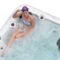 Rechteckige Whirlpool -Abmessungen 6 Person Familly Outdoor im Innen -Whirlpool im Freien