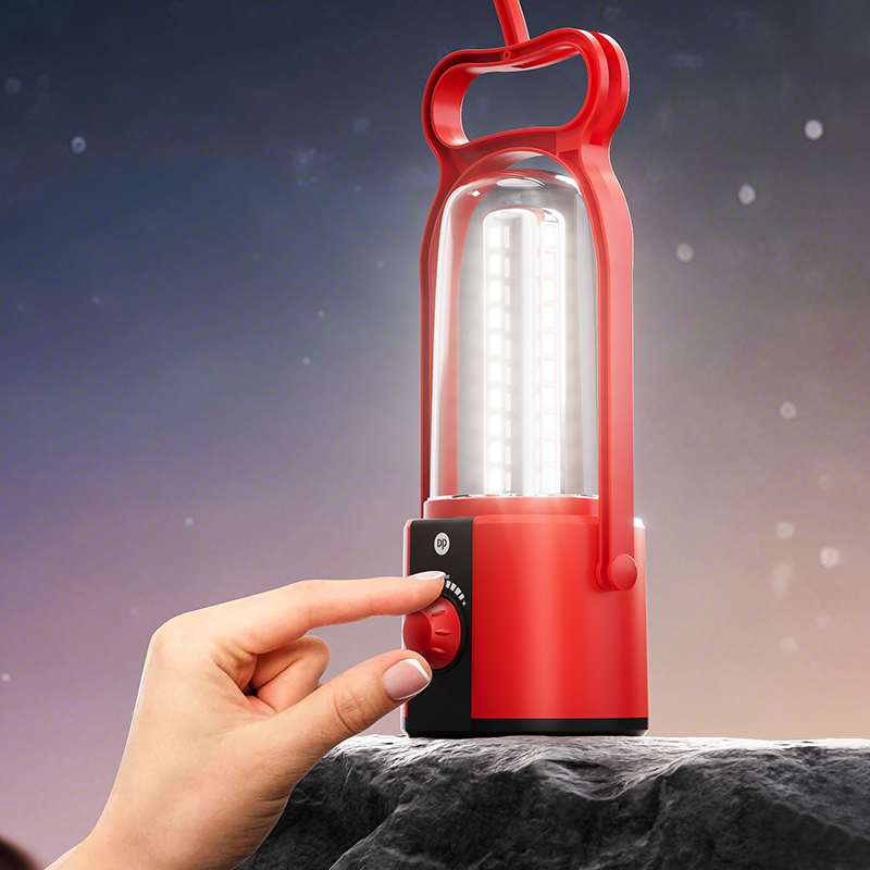 LED Portable Camping Lantern Infinite Dimming with Rechargeable Battery
