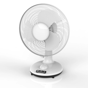 12/16 Inch Portable Solar Rechargeable Fans - Three Speed DC/AC Wall and Table Models