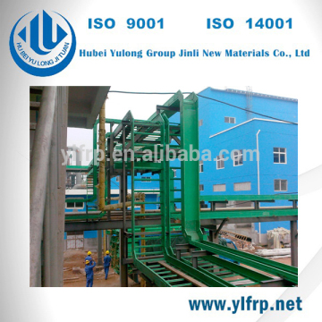 Fire retardant GRP FRP Cable Tray with cover
