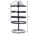 4 Tiers 360 Rotating Jewelry earing holder organizer