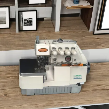 Jukky JK747 Manual Feed Overlock Sewing Machine - New Condition Used for Home Apparel Sewing