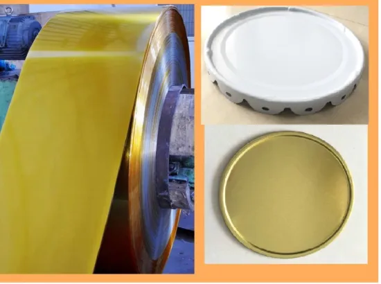 Laminated TINPLATE for Top and Bottom Lids