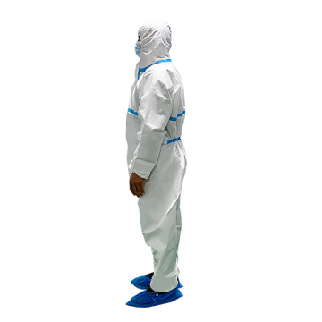 Coverall Non-Woven Biological Protection Isolation Gown Suit