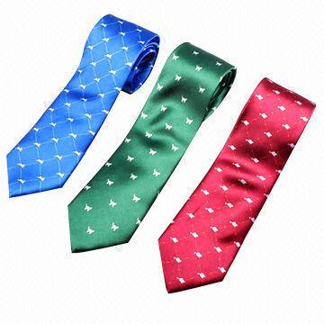 Polyester print neck ties, animal design, customized designs and logos are accepted