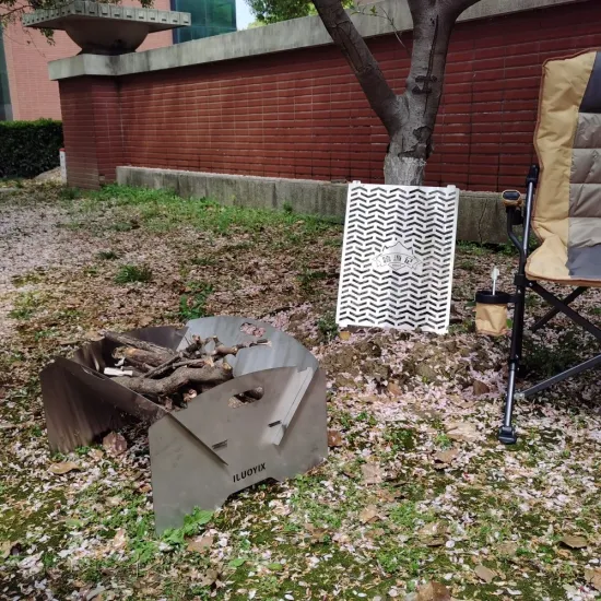 Outdoor Camping Garden Stainless Steel Charcoal Stove BBQ Grill