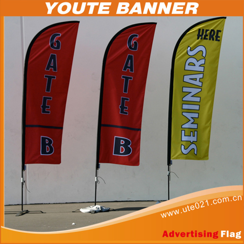 Promotional Silk Subilition Polyester Teardrop Flag (UTE-F0751)